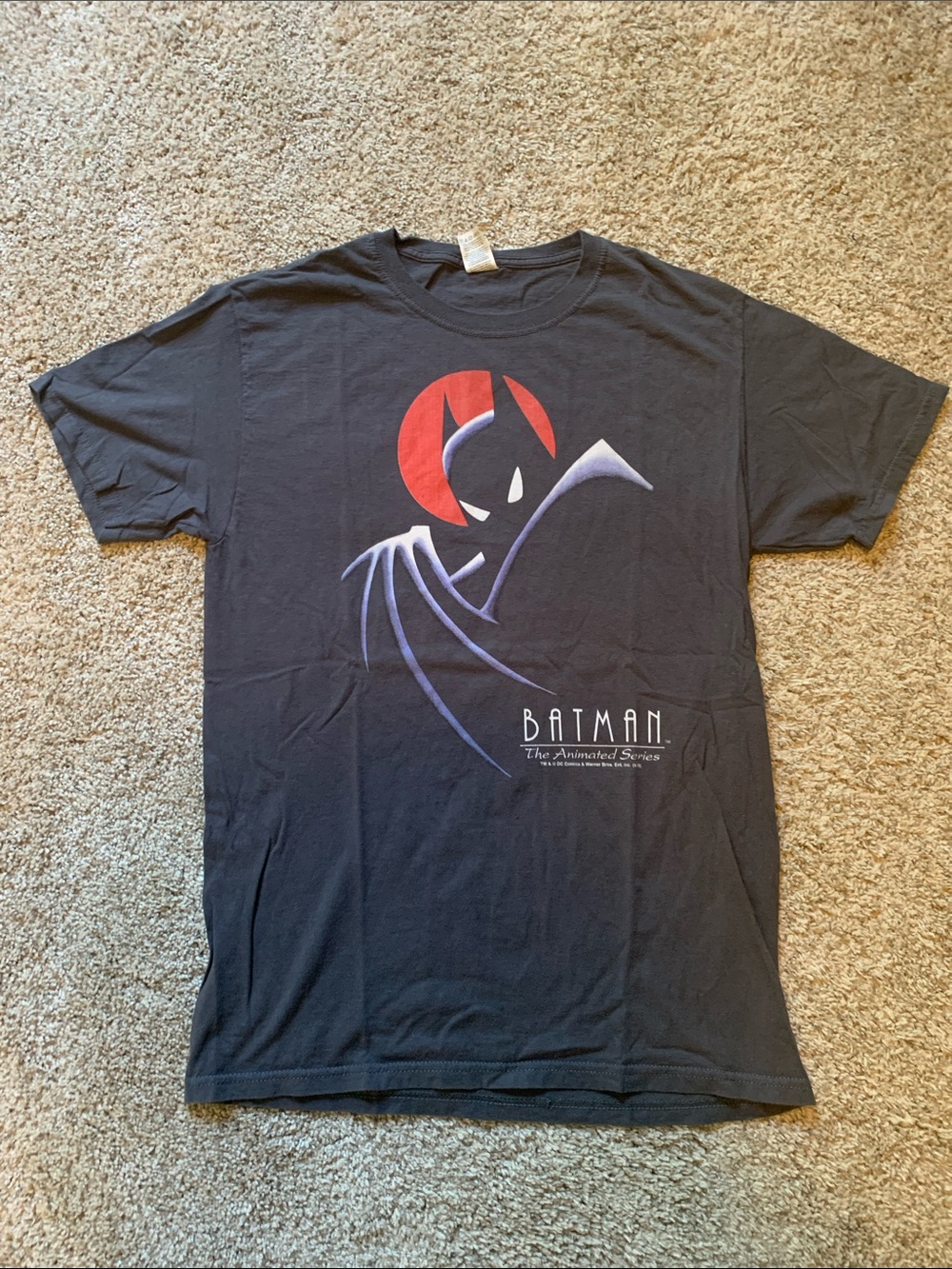 Fruit of the Loom Gray Batman Animated Series Tee